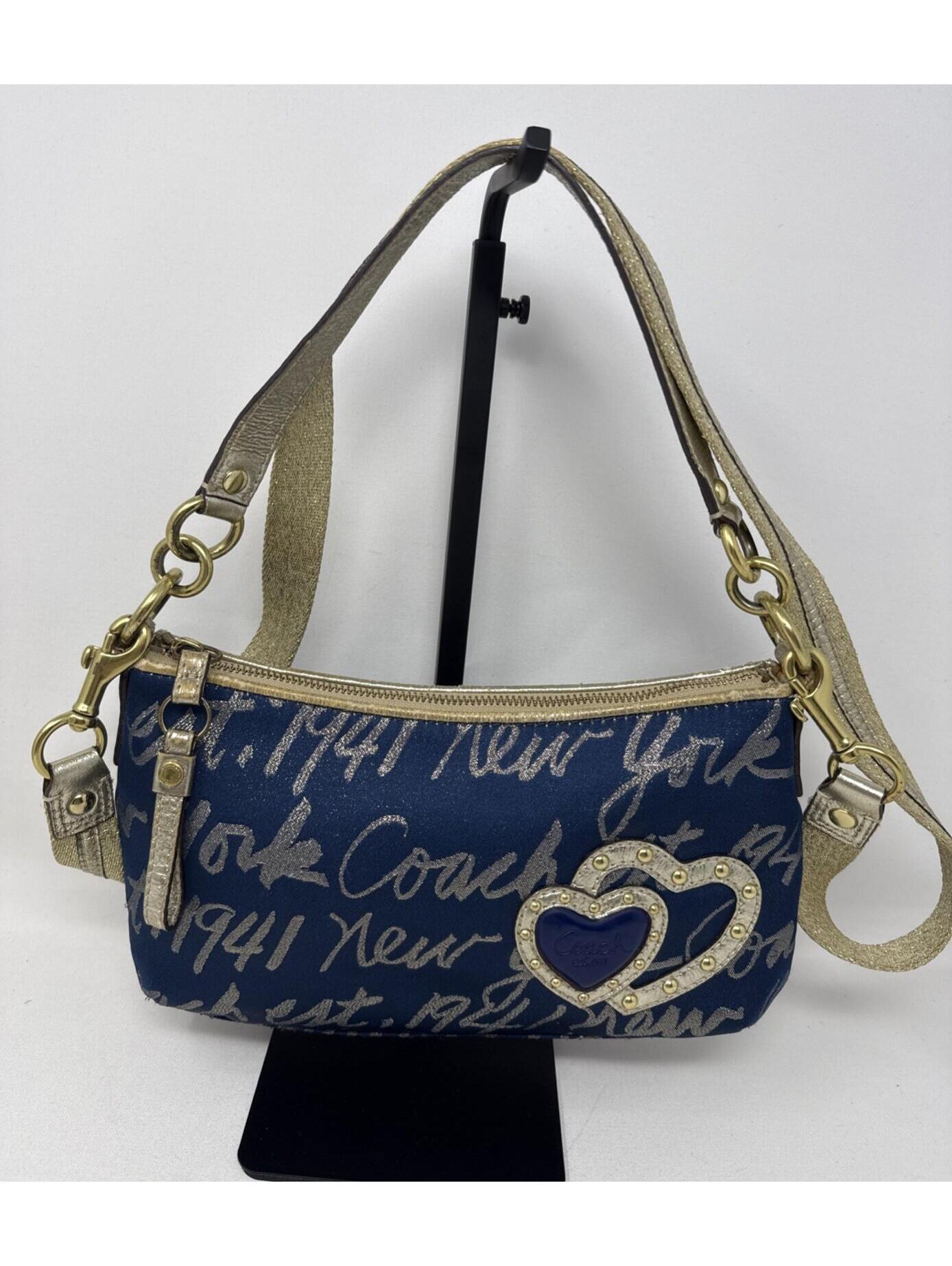 Coach Poppy Signature Script New York 1941 Navy/Gold/Metallic